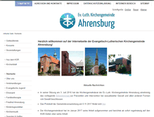 Tablet Screenshot of kirche-ahrensburg.de